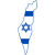 Israel flag map